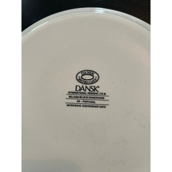 Dansk Bistro Cafe Belgian Blue Replacement Dinner Plate - Picture 4 of 4